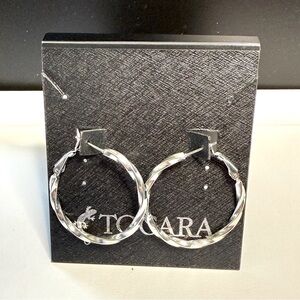 Tocara Peyton Silver Hoop Earrings
